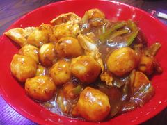 鸡炒鱼丸-辣风芹酱香米粉(新疆炒米粉软件园店)