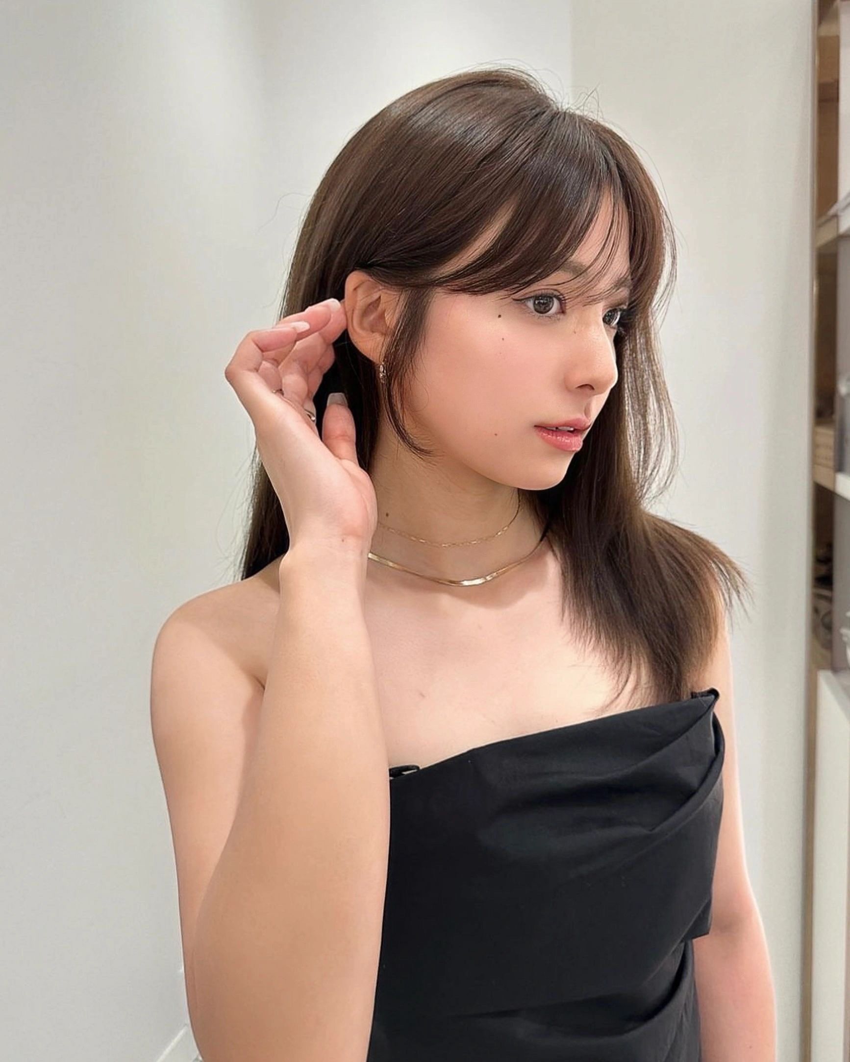 日系斜刘海 #侧颜刘海 #韩式括号刘海