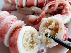 椰蓉鱿鱼-蓝湾碧波·老字号·疍家非遗海上餐厅