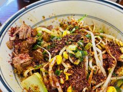 油泼面加臊子肉-西安手工软面(浦东南路店)