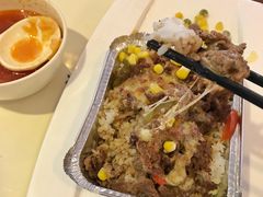 黑椒牛柳焗饭-同济大学-北苑食堂