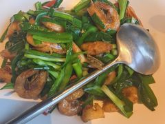 韭菜苔炒河虾-湖里春风·淮扬菜(丽泽天街店)