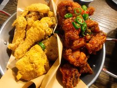 炸鸡翅一半一半-富乐满韩国正宗炸鸡韩国料理(虹泉路店)