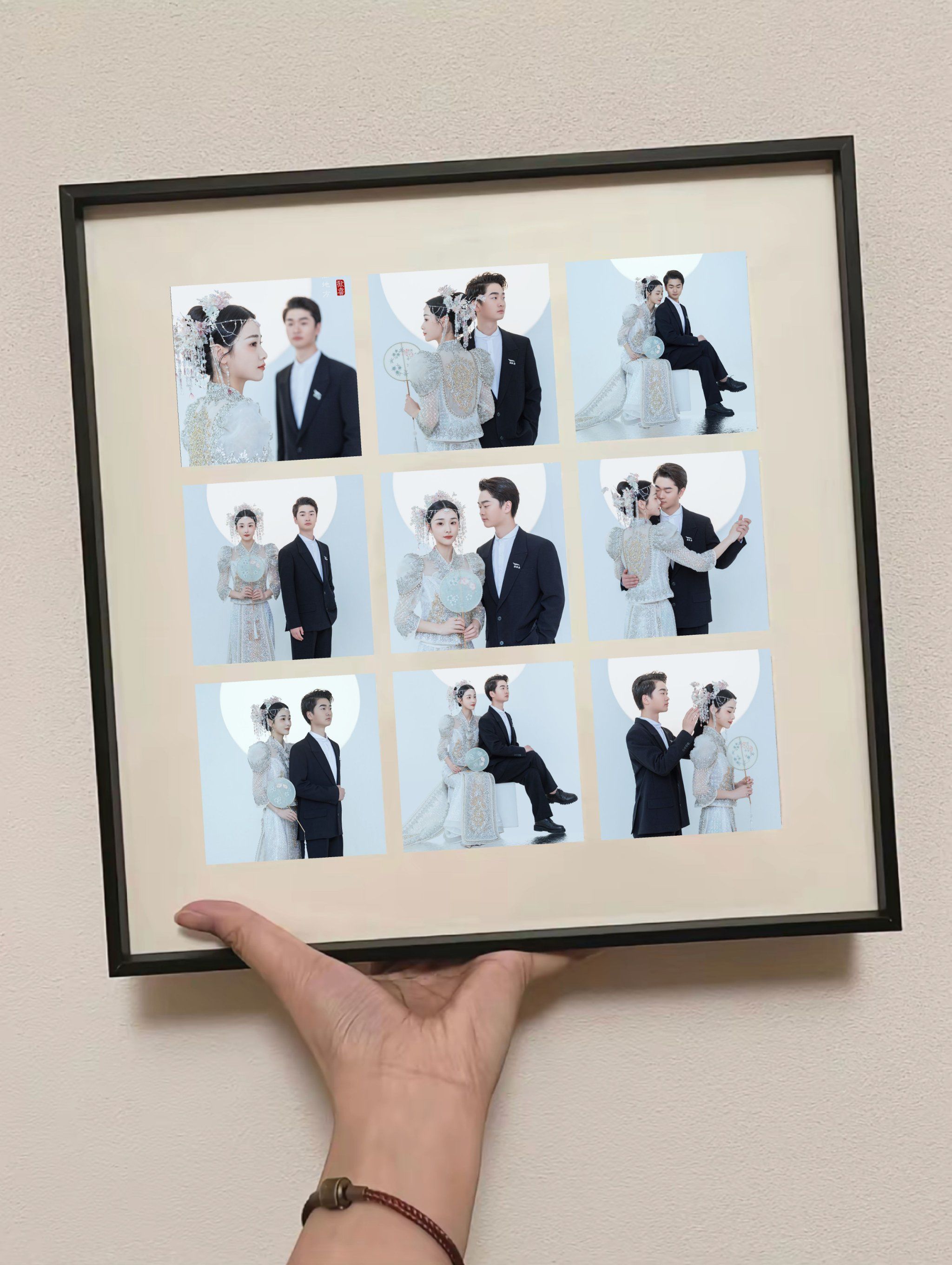 超甜九宫格婚纱照 也太好看了吧78