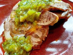 青椒葱油拌黄牛腱-君悦酒店·1881·北京烤鸭