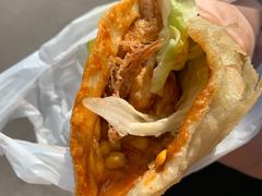 -小红车炸蛋葱油饼