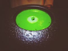 西葫芦瓜汤配扇贝刺身及黑鱼子酱-AZUL by FUEL蓝色·法式酒馆(琶醍店)