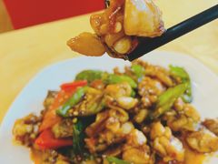 双椒辣炒田鸡-辉记潮汕海鲜砂锅粥(林和西店)