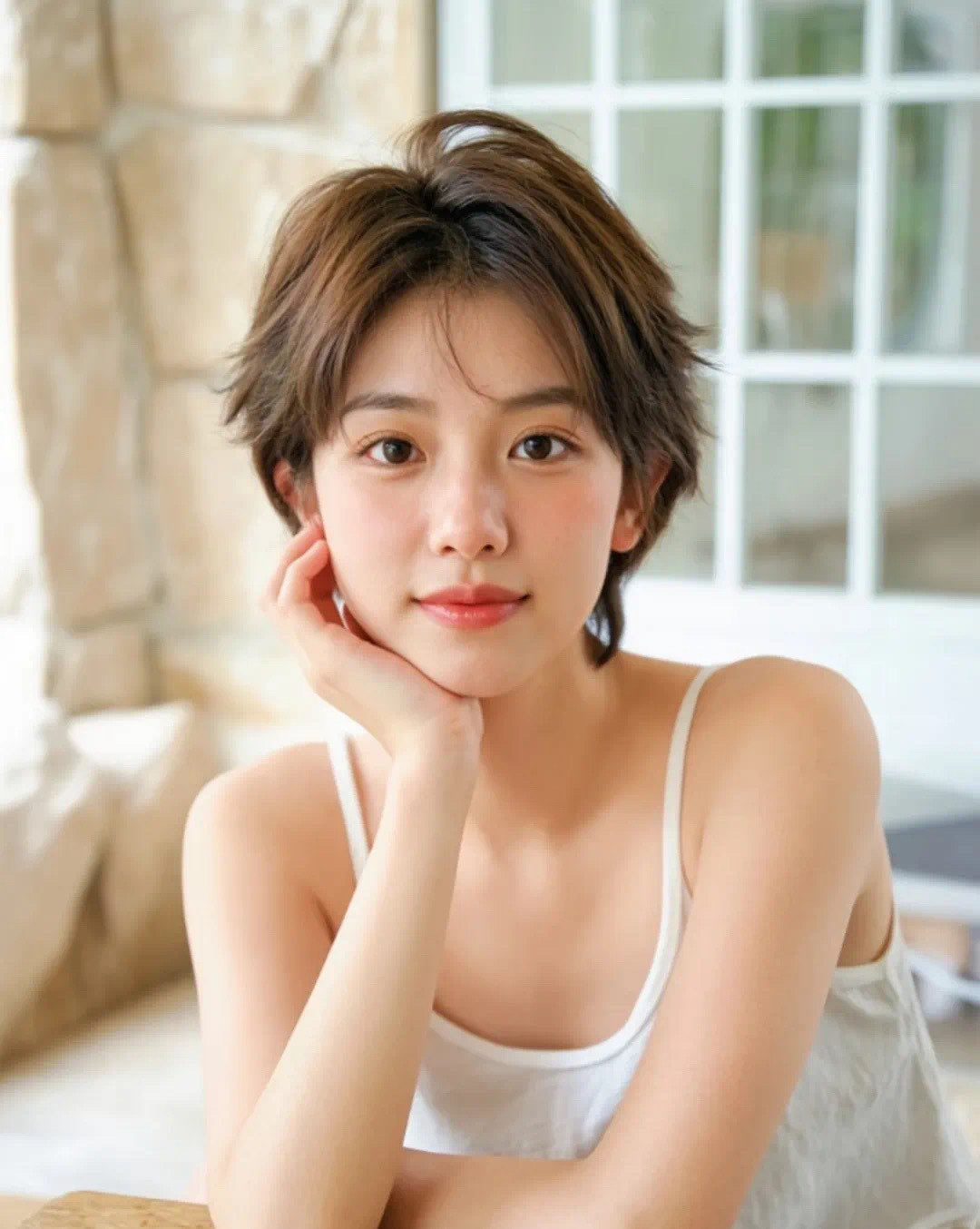 2019短发造型女鹅蛋脸