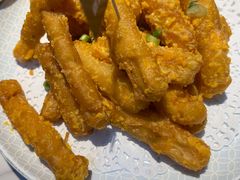 咸蛋黄焗茄子-园里前·10年私厨·福建菜(台江万达鳌峰洲店)