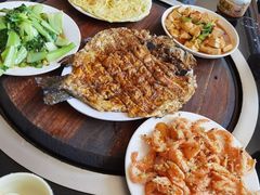 -北京龙庆四季香农家饭庄·灶台鱼·碳烤虹鳟鱼(龙庆峡店)