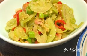 Ham and Green Tomato Stir-fry