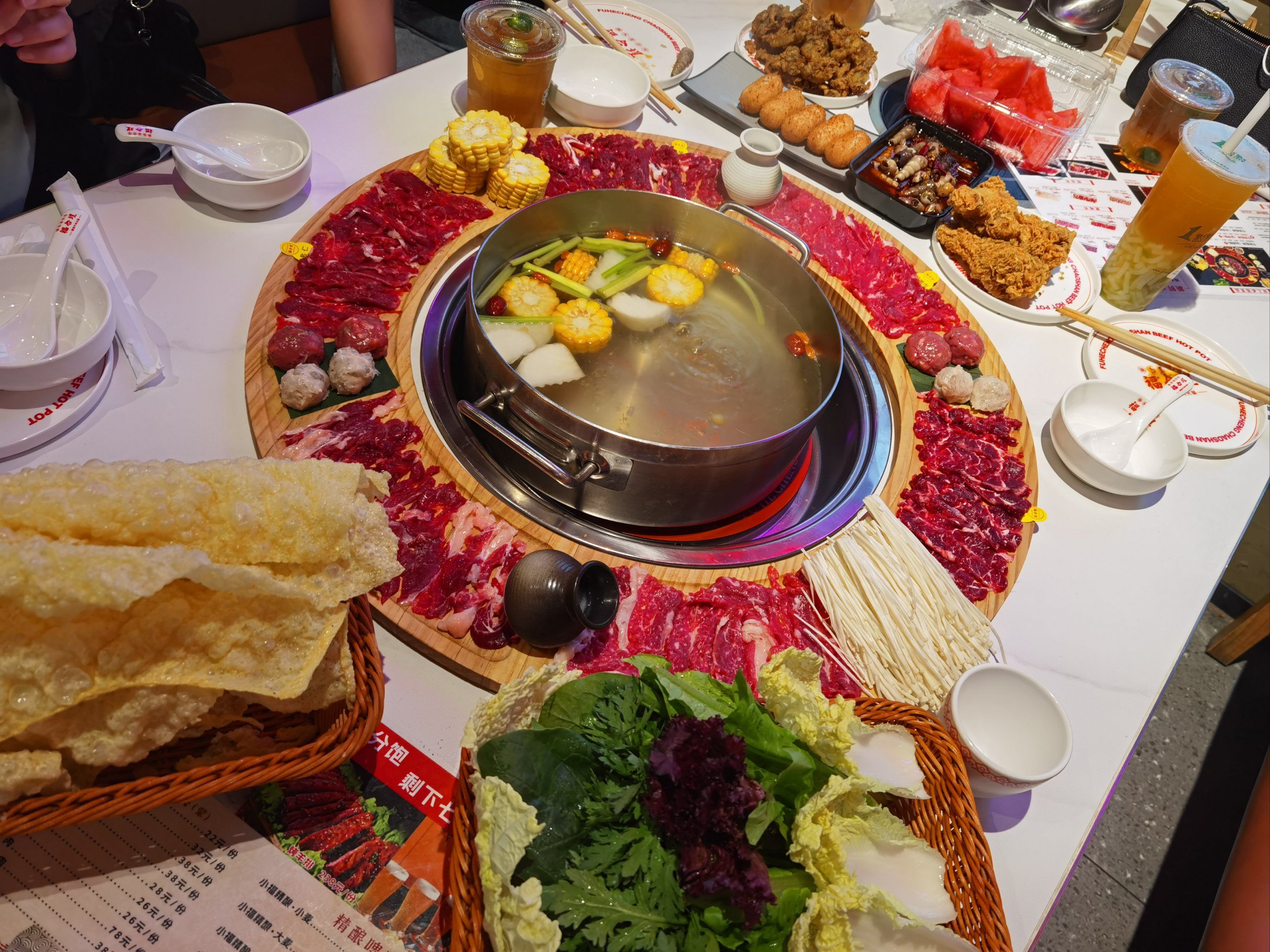 福合埕牛肉火锅食材新鲜,用料实在,太满足了.