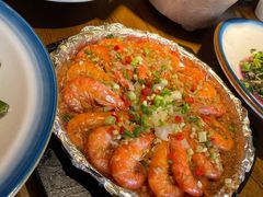 铁板蒜蓉虾-老阿爸鲜鱼土菜(昆山花桥店)
