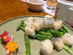 芦笋银鳕鱼-甜阿姨·天台花园私房菜(万松园店)