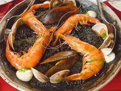 墨鱼汁海鲜饭-BROWNSTONE布朗石西班牙餐厅(富城店)