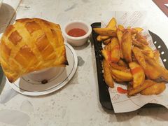 法式淡奶蘑菇鸡肉酥皮汤-水天堂西餐厅(昆山万象汇店)