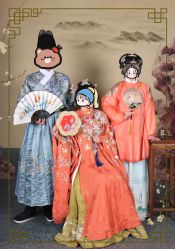 -后宫·古装汉服京剧儿童亲子全家福摄影