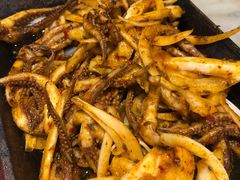 铁板鱿鱼须-韩宫宴烤肉·料理(宝山万达店)