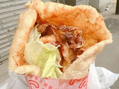 -小红车炸蛋葱油饼