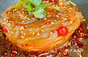 Jellyfish Skin with Shredded Potato Salad