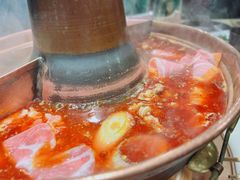 老爆三鸳鸯锅底-京门老爆三·铜锅涮肉 爆肚(望京店)