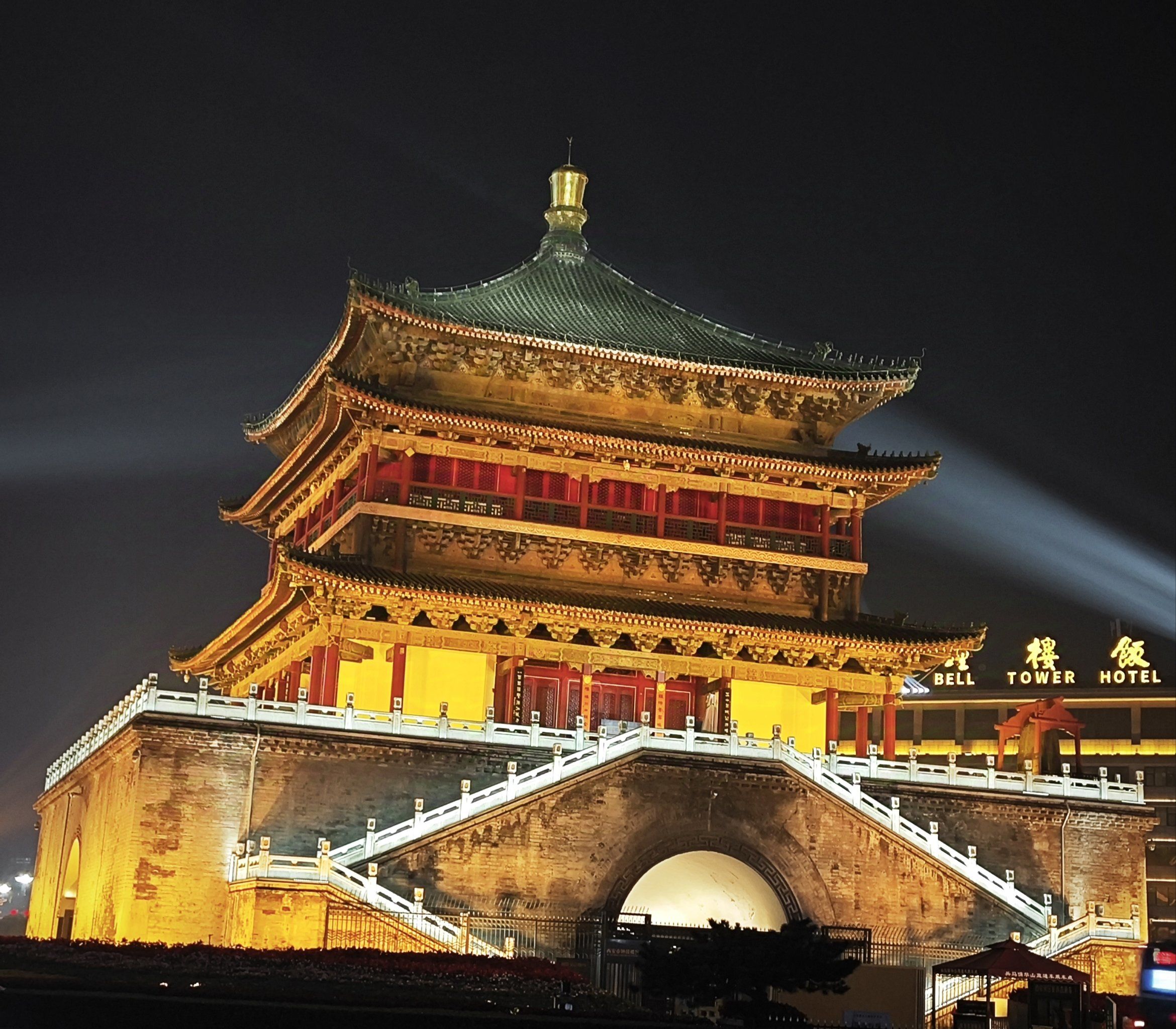 0元玩转这座城 西安的钟楼,标志性的建筑