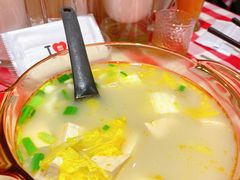 鸡汤小白菜煮榆林豆腐-西贝(金桥店)
