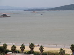 阳台上拍的海景-厦门帝元维多利亚大酒店(环岛路黄厝海滩店)