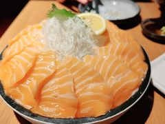 薄切深海三文鱼刺身-万岁寿司(天河领展店)