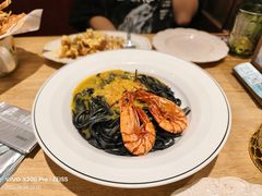 黑金蟹黄蟹肉墨鱼汁意面-秘密旅行· 西餐(广州创始店)
