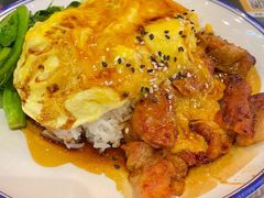 芝士滑蛋鸡扒饭-港爺茶檔·茶餐厅(东晓南路店)