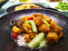 海味丝瓜烩油条-北京老铺烤鸭(高新店)