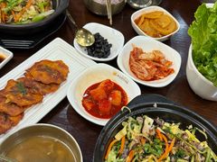 烤牛肉定食-釜山豚骨汤饭(芝罘万达广场店)