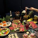 长沙高级感黑金庭院风日式烤肉💯黑毛和牛口感绝了