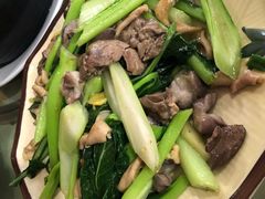 鸡什炒菜心-区海鸡场饭店(石壁店)