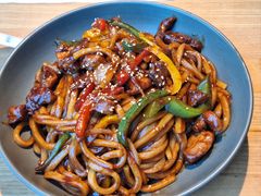椒麻鸡炒乌冬面-魏客咖啡(中铁中心店)
