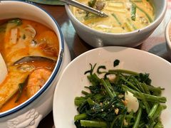 秘制虾酱炒空心菜-帕蓝·暹罗料理(大学路店)