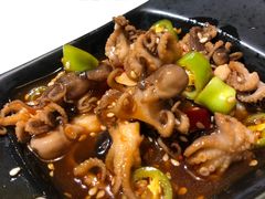 -东来菜馆•手抓海鲜家常菜•海鲜锅贴(鸽子窝店)