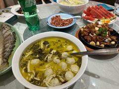 -海派美食·家宴海鲜青岛菜·石锅鲽鱼头(东方城店)
