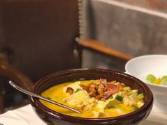 鸡油菌黄汤豆腐煲-泓0871臻选云南菜·味庄
