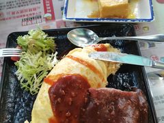 黑椒汁牛仔骨蛋包饭-阿飛冰室(下沙店)
