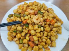 虾仁炒疙瘩-白魁老号饭庄(交道口店)