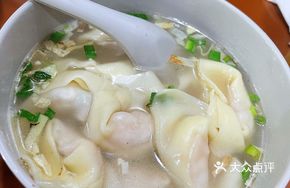 Chicken and Shrimp Dumplings in Soup