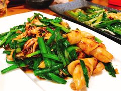 韭菜炒带籽笔管-老东镇啤酒屋海鲜加工·蒸汽海鲜·海鲜烧烤(台东店)