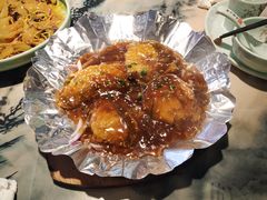 石板碟鱼肉-苏城小院·园林精致苏州菜(斜塘老街店)