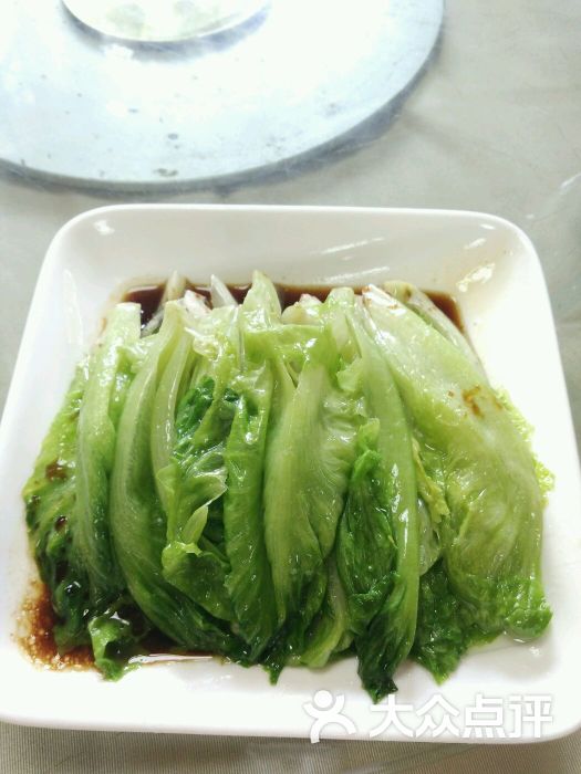 白灼油生菜