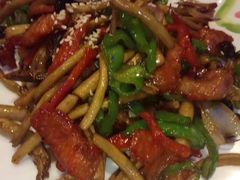茶树菇脆肉-尚岛私房菜(西方巷店)