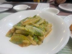 虾酱炒罗马生菜-鹊华居·地道鲁菜·海鲜·融合味(大明湖店)