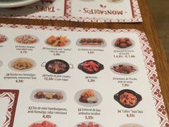 菜单-Tapa Tapa